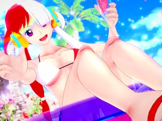 Uta é Fodida Por Luffy Durante Summer Ate Creampie - one Piece Anime Hentai 3d Uncensored