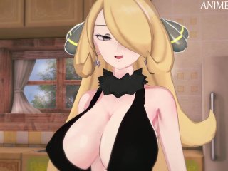 Cynthia Rewards You for Winning the Pokemon League - Anime Hentai 3d Uncensored