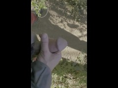 CuriusKinkyCouple-Motorcycle Ride Turns into Public Male Masterbating Next to Road, Cars Driving By