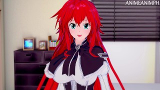 Porra Rias Gremory Do Colégio Dxd Até Creampie Anime Hentai 3D Sem Censura