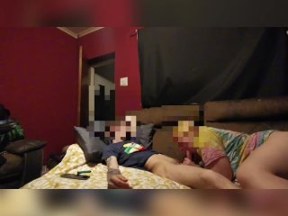 blowjob, night, girlfriend, webcam