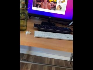 Shoot a massive load in my office floor watching step mom step daughter bdsm porn toy cock ring