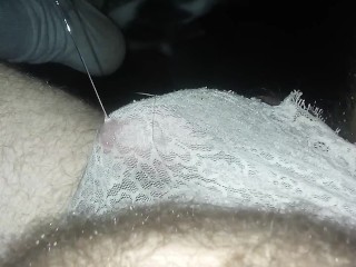 Sexypantyman Screwing myself in Pussy Ass with best Toy"nut Driver"pouring Precum all over Panties