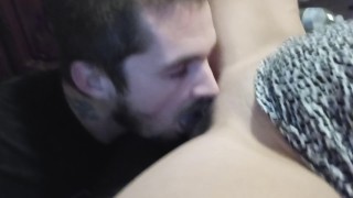 Daddy licks my dripping wet pussy 