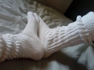 foot massage, socks, solo male, feet