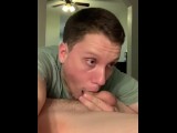 Blowing Straight Friend in His Hotel Room