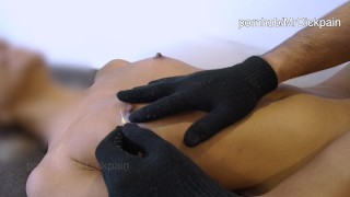 BDSM拷問インドGF乳首:絞りと針