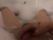 Preview 6 of The guy relaxed in a hot bath and came