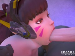 Dva finds place for such a Big Hot Dick [Grand Cupido]( Overwatch )