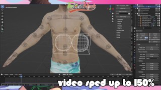 Vooruitgang op mijn 3D porno stunts