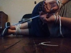 Self hogtie  - Screenshot 9 of 16 - Bondage