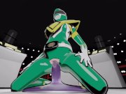 Preview 6 of Green ranger riding slime dick