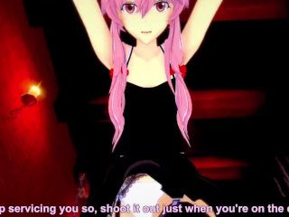 yuno gasai, mirai nikki, teen, feet