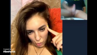 Masturbarse para una chica caliente en la webcam. ¡CALIENTE!