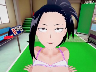 Momo Yaoyorozu Gets Fucked by Her Lover Shoto Todoroki in theClassroom - My Hero Academia_Hentai 3d