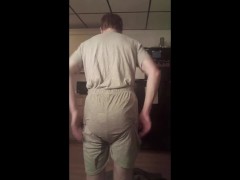 Little Pissy Pants Soaks Through His Pull-Ups, Pathetically Humps Until He Cums Himself - Screenshot 3 of 16 - Watersports
