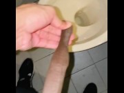 Preview 2 of Pissing foreskin fetish at the gym bathroom