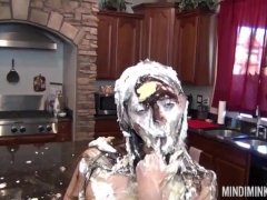 Mindi Mink Slaps Herself With Pies Over And Over For Lover - Screenshot 8 of 16 - Seduction