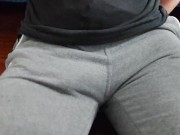 Preview 3 of Cumming in my Pants - Tiny Loser Load - Horny Virgin
