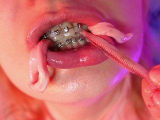 chewing, asmr, eating, tongue