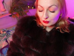 FUR SOUNDS and hot LIPS fetish video - ASMR relax sounding