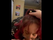 Preview 1 of Chubby College Girl Sucking and Riding Daddy’s Dick