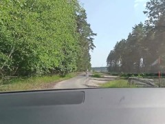 Video Old sexy hitchhiker whore from street fucked in forest with and then without a condom
