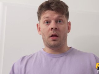 Fake Hostel - Zuzu Sweet & Charlie Forde Make Fun Of Michael's Small Cock But They End Up Taking It