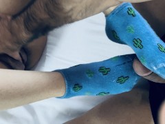 Footjob ' Hand job & Doggy Style !Iran با پاهامو کیر پسر خالمو راست کردم که نالمو در بیاره