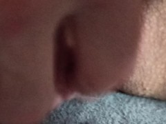 Fingering wet pussy and big clit FTM