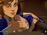 Bioshock Elizabeth blowjob and jerk off instructions with facial Инструкции по минету и дрочке