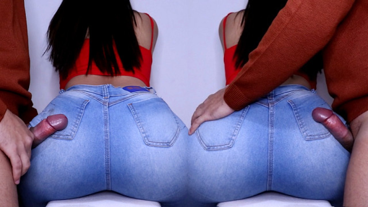 Assjob in jeans