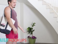 Video Family Hook Ups - April Olsen Just Met Her Step Brother Robby & Gets To Try His Cock Right Away