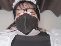 嫌がる美女メイドさんにお願いして汗だくで生ハメさせてもらった！！最後は子宮に大量ぶっかけ中出し！！！ 主観/素人/日本人/カップル/コスプレ/フェラ/手コキ/デカ尻/バック/正常位/オーガズム