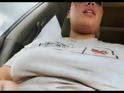Preview 2 of Celeste Rose Cums in PUBLIC PARKING LOT! Almost caught!