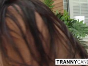 Gorgeous Luana Alves Stroking Her Big Dick