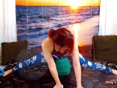 Inner thigh and splits hip mobility. Join my website for more yoga videos links on profile