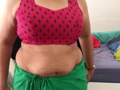 Indian Goddess Hira in Saree Blouse, Panty and Petticoat