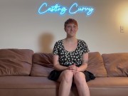Preview 1 of Casting Curvy: First Porn for Big Titty Art Hoe