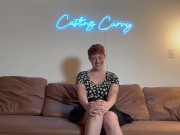 Preview 2 of Casting Curvy: First Porn for Big Titty Art Hoe