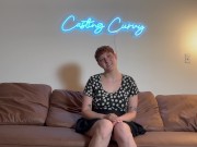 Preview 3 of Casting Curvy: First Porn for Big Titty Art Hoe