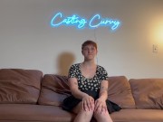 Preview 4 of Casting Curvy: First Porn for Big Titty Art Hoe