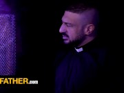 Preview 1 of YesFather - Straight Married Man Confesses His Sexual Gloryhole Affairs To Perv Priest Marco Napoli