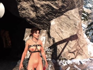 RISE OF THE TOMB RAIDER NUDE EDITION COCK CAM GAMEPLAY #9