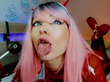SLOBBERY AHEGAO WITH LOLLIPOP FROM WHORE ZERO TWO