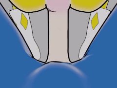 Blue and Yellow ranger Doggystyle Anal