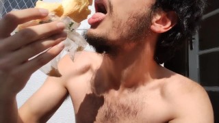 Feticismo del cibo Una persona che fa mukbangs tutto il tempo Diventa più grasso 