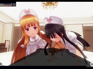 blowjob with two nurses