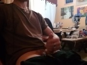 Preview 6 of Videos xxx Voyeur I Show My Breast and My Cock Without My Girlfriend Knowing. pre cumshot oh yeah