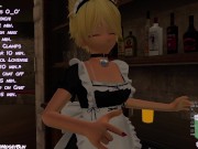 Preview 1 of VR Fox Girl Maid Cums Using Her Sex Machine On Stream